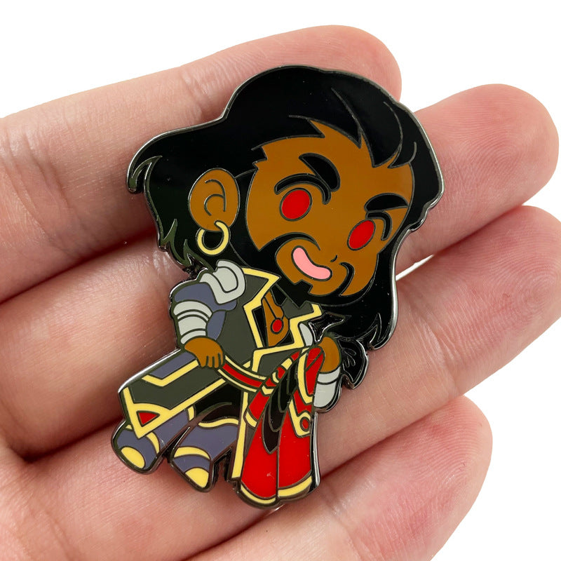 World of Warcraft: Wrathion and Anduin Game Black Dragon Prince Pin