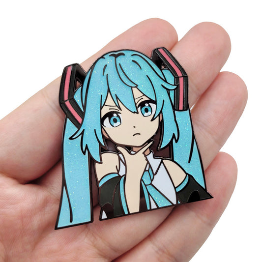 Hatsune Miku Glitter Pin