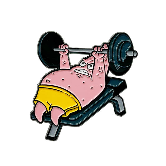 SpongeBob Patrick Fitness and Weight Loss Enthusiast Pin