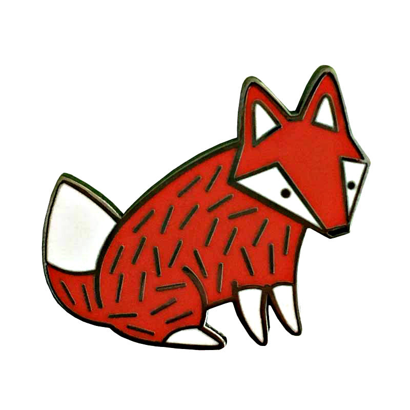 Fox Tattoo Pin