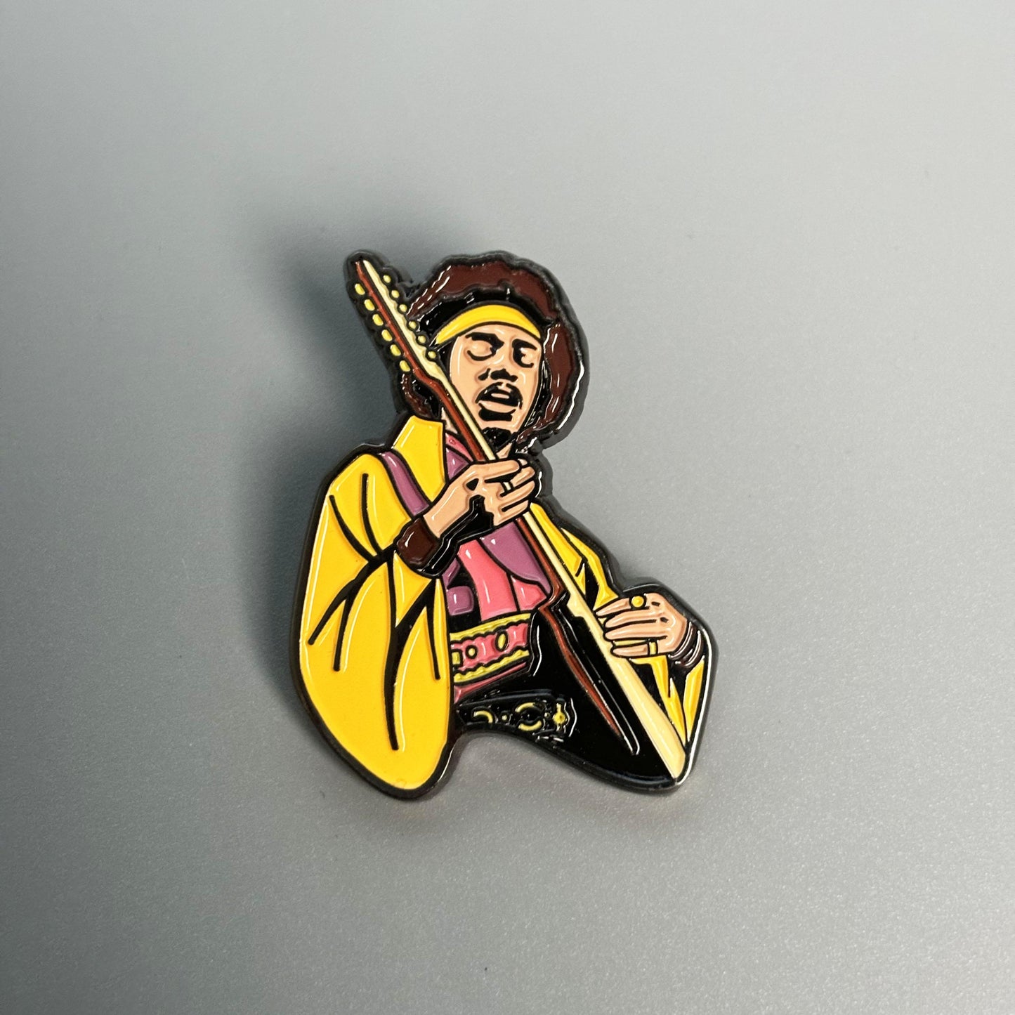 Guitar God Jimi Hendrix Rock Pin