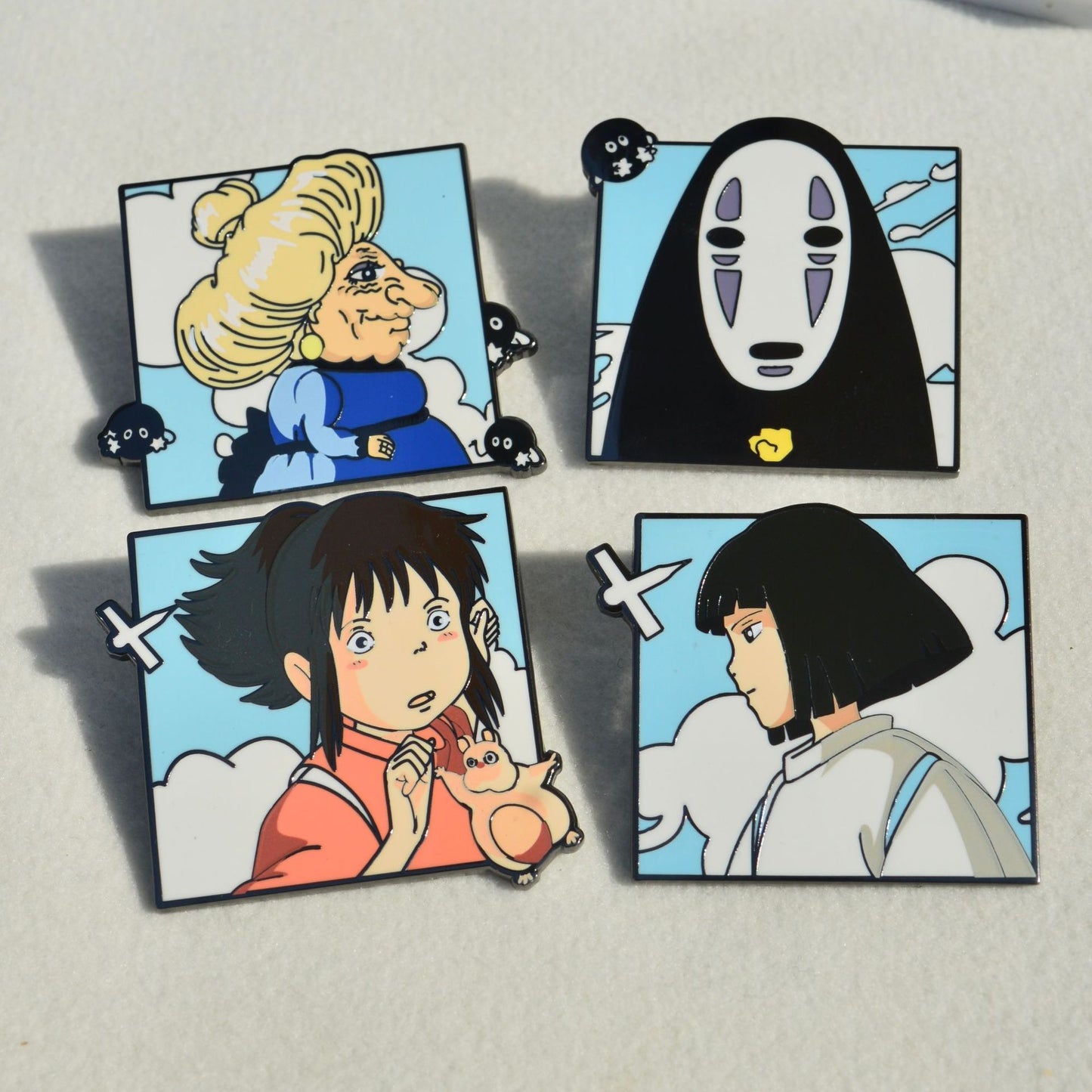 Spirited Away: Hayao Miyazaki's No-Face, Haku, and Yubaba Pin