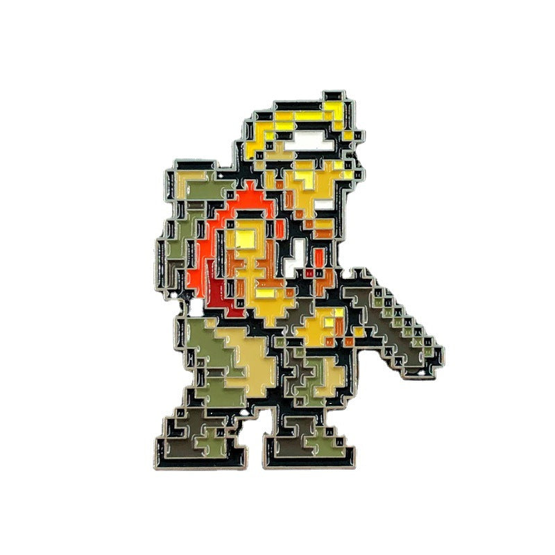 Metal Slug Marco Pixel Game Pin