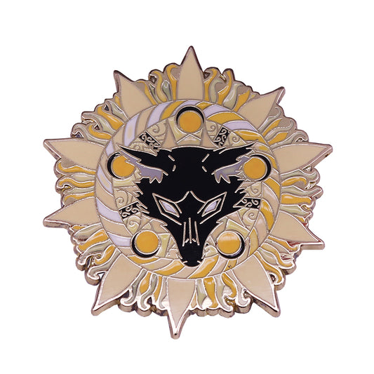 Starbound Wolf Sun Pin