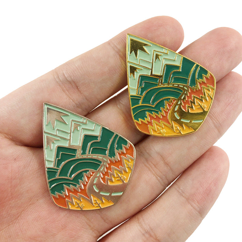 Mountain Scenery Tour Pin