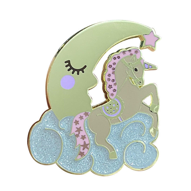 The Magical Unicorn On The Moon Pin