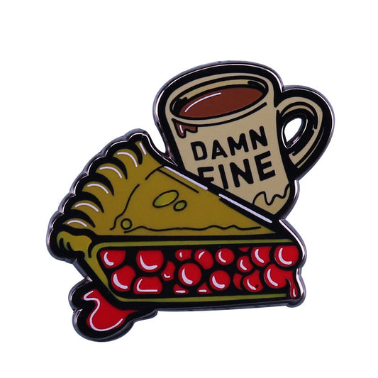 Twin Peaks Coffee And Cherry Pie Pin