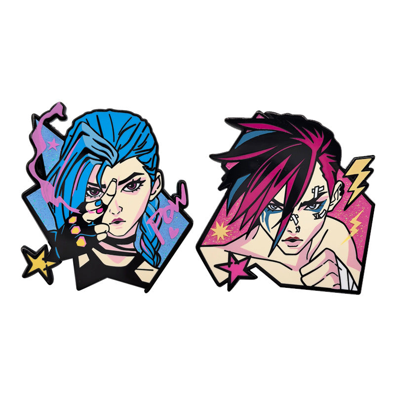 League of Legends Jinx & Vi: Arcane Pin