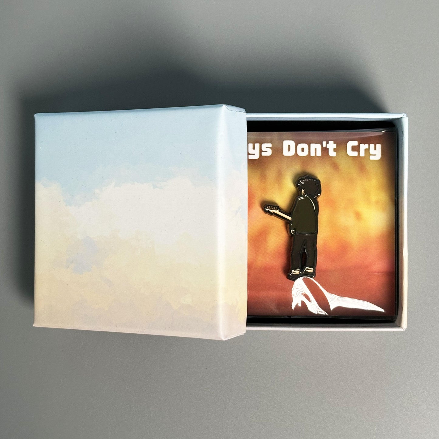 The Cure Carrot Head Boys Don't Cry Rear Punk Goth Rock and Roll Pin