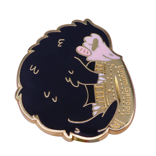 Harry Potter Wizard Niffler Holding A Galleon Pin
