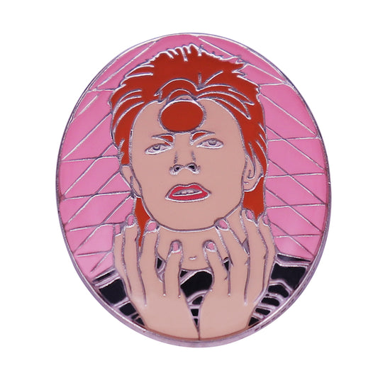 David Bowie Rock Singer Pin