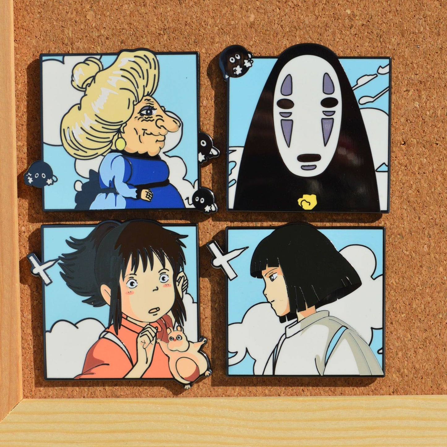 Spirited Away: Hayao Miyazaki's No-Face, Haku, and Yubaba Pin