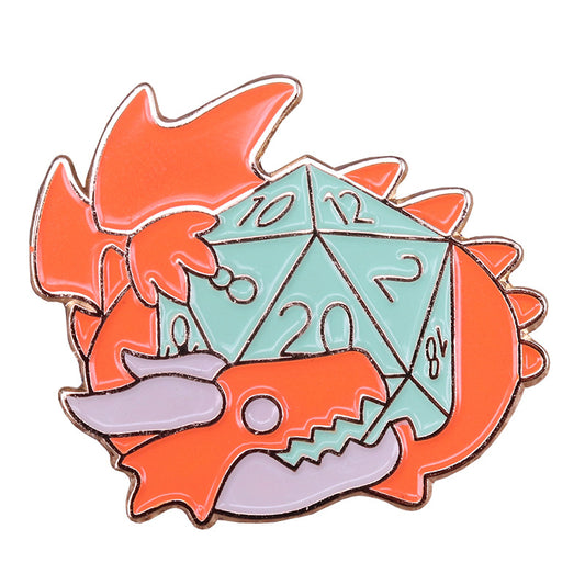 Dungeons & Dragons D20 Game Pin