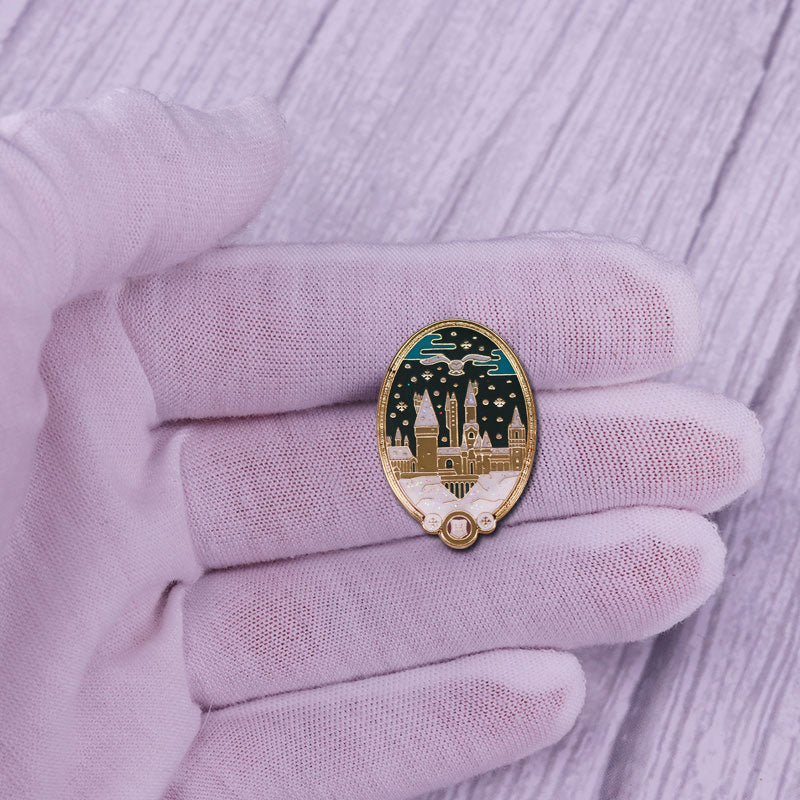 Hogwarts Castle Night Pin
