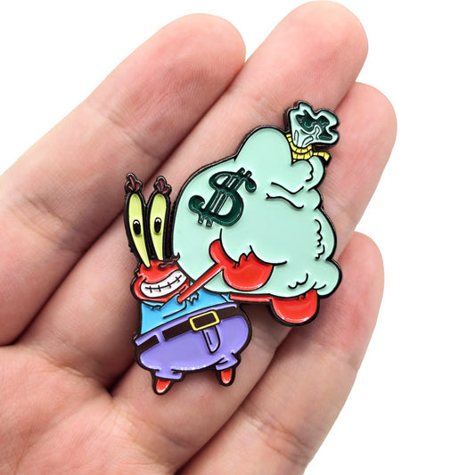Squidward Tentacles SpongeBob SquarePants Cartoon Pin