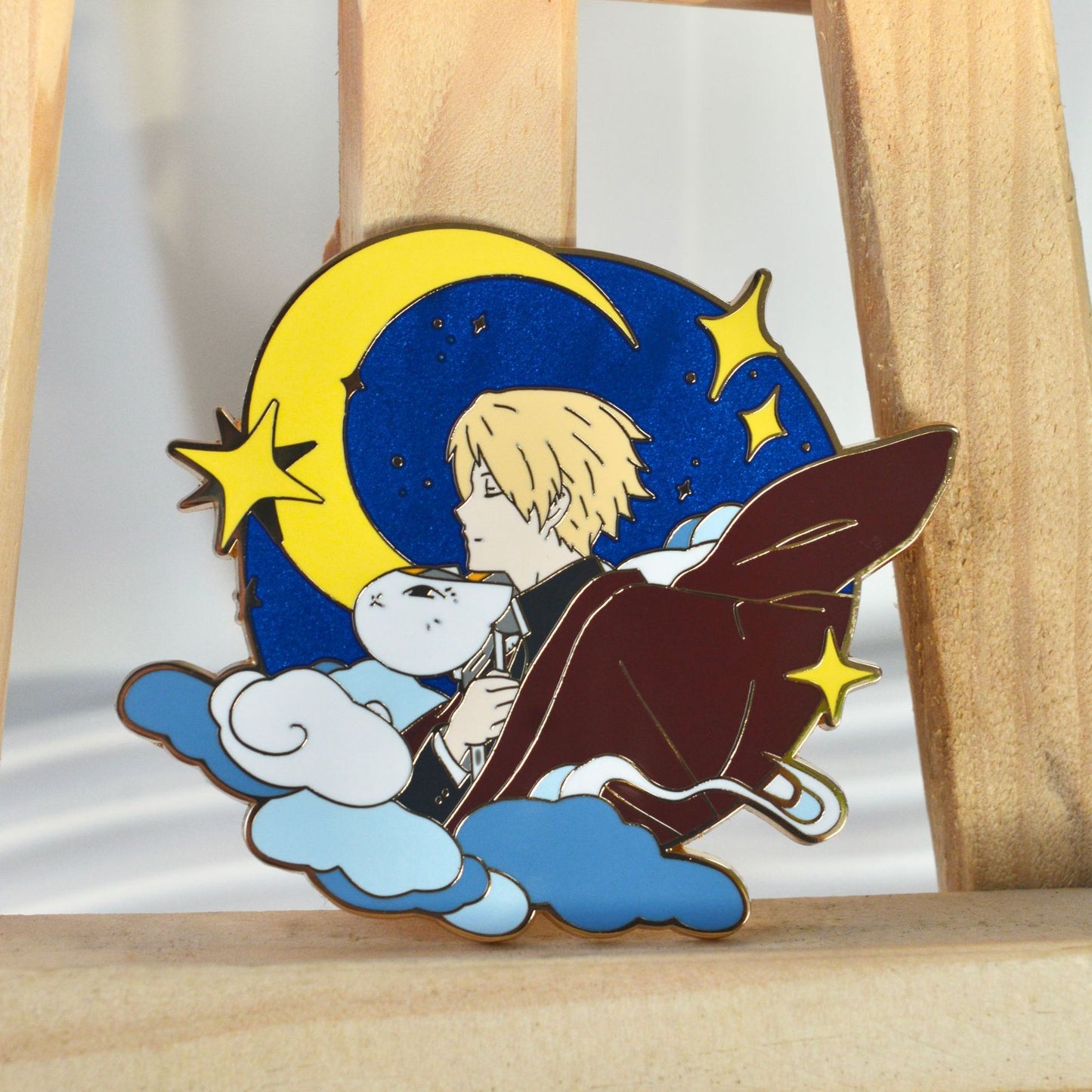 Natsume's Book of Friends Natsume Takashi Nyanko-sensei Pin