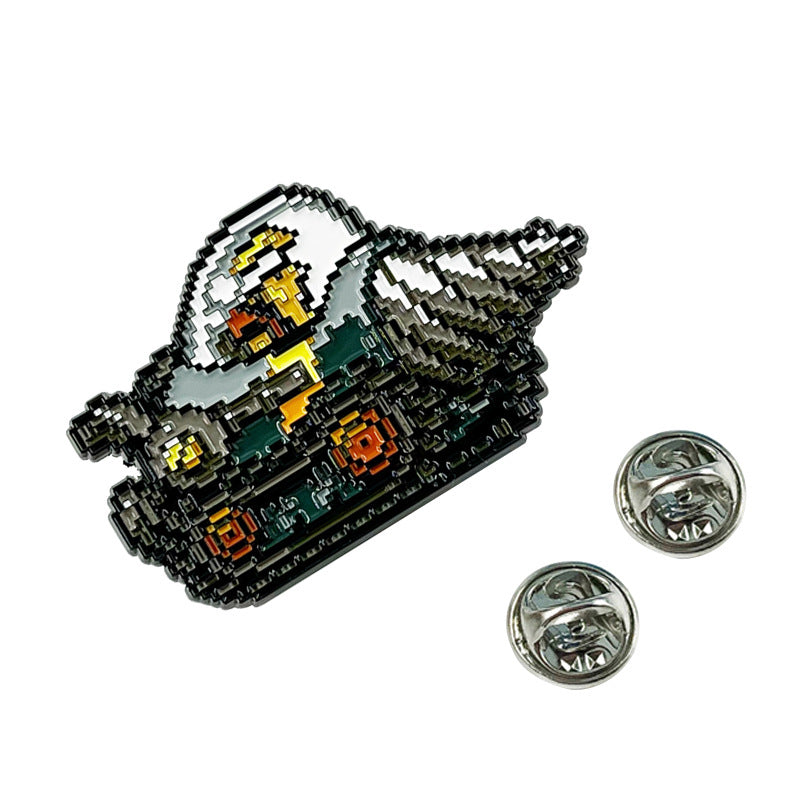 Metal Slug Marco Digging Machine Self-made Pixel Game Pin