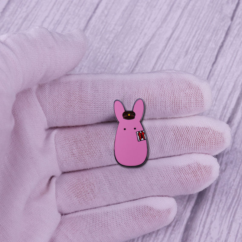 Pink Rabbit Pin