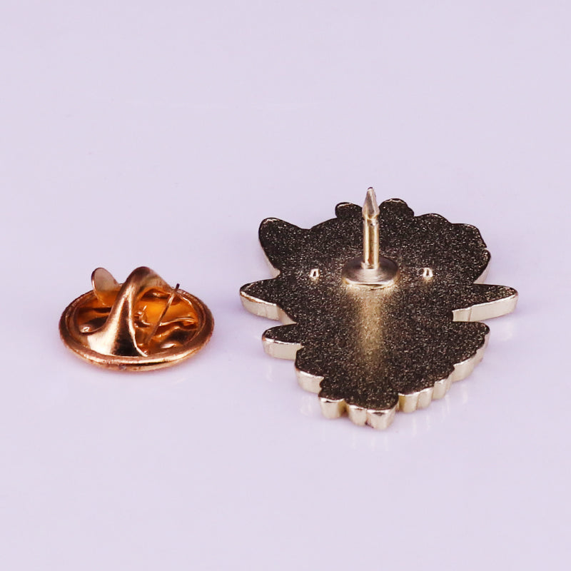 Halloween Art Flower Skull Pin
