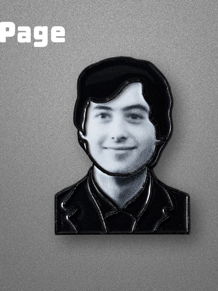 Jimmy Page Zeppelin Airship Black Magic Page Teacher Pseudo Hard Rock Pin