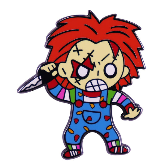 Chucky Wielding A Knife Pin