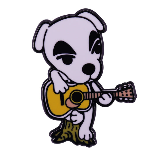 Animal Crossing: New Leaf K.K. Slider Guitar Dog Pin