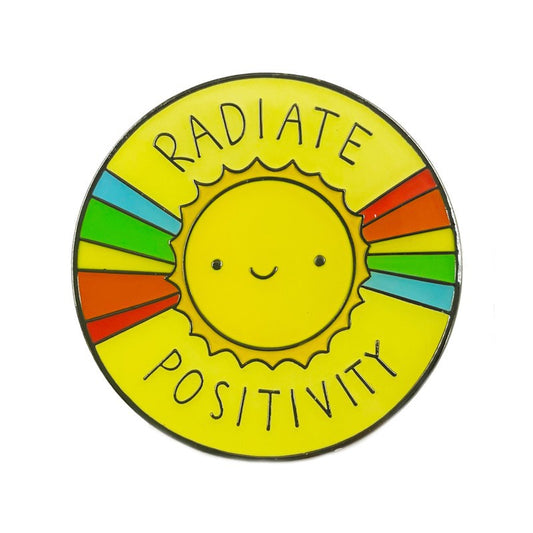 Spreading Positive Energy, Cute Rainbow Little Sun Accessory Pin