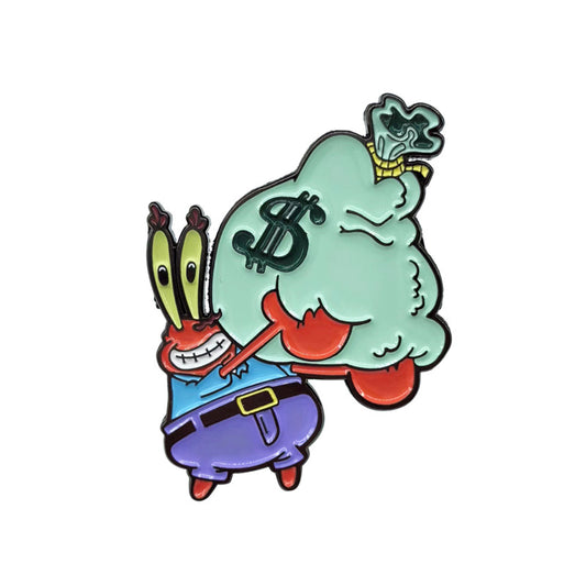 Squidward Tentacles SpongeBob SquarePants Cartoon Pin