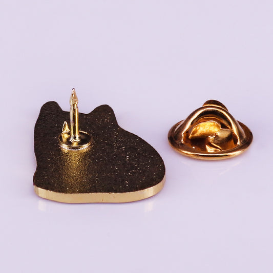 A Black Cat'S Christmas Pin