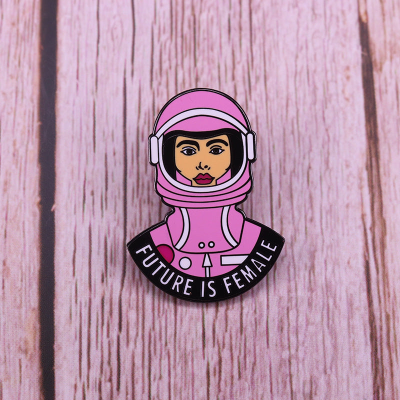 Feminist Astronaut Pin