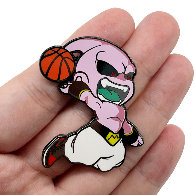 Dragon Ball Majin Buu Playing Basketball Pin