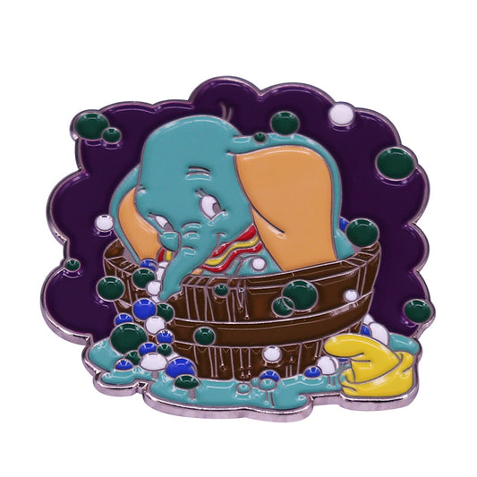 Fun Bath Time Dumbo Animation Pin