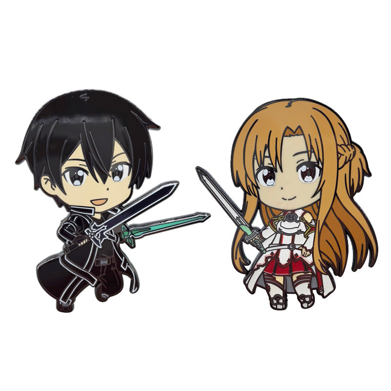 Sword Art Online Kirito and Asuna Pin