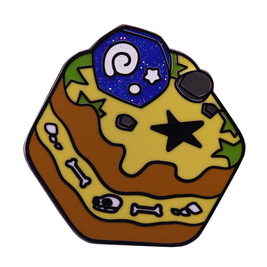 Animal Crossing Fossil Cake Pin