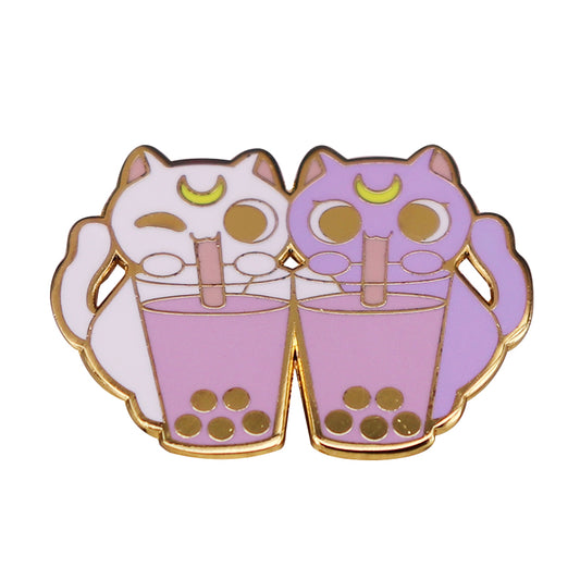 Luna Cat Milk Tea Sailor Moon Kitten Pin