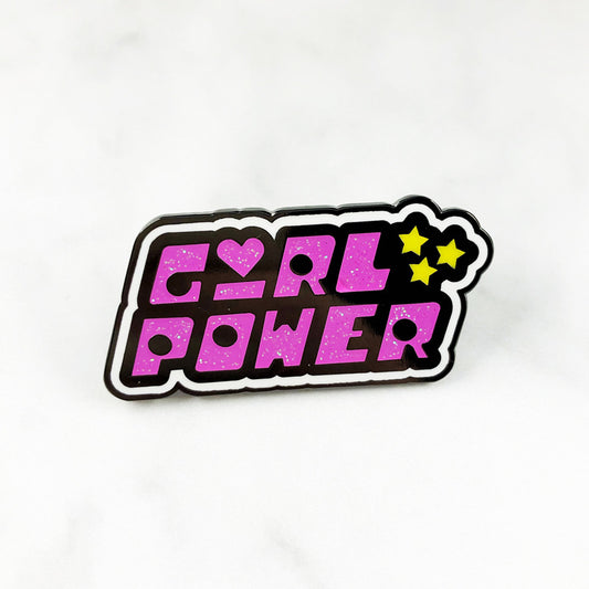 Girl Power Feminist European and American Text Letter Accessories Pin