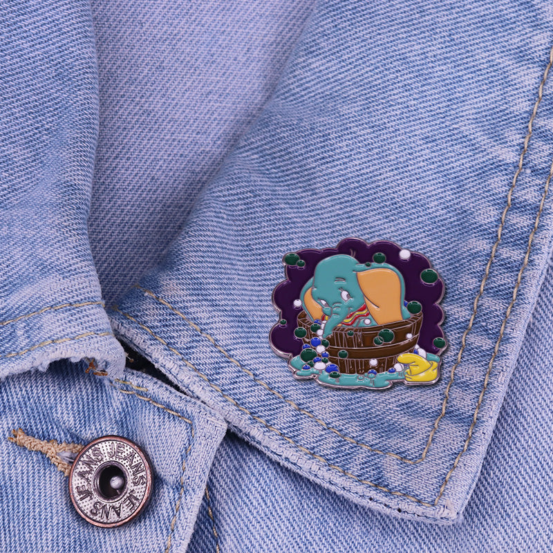 Fun Bath Time Dumbo Animation Pin