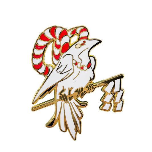 Mythical Crow Shinto Shrine Shimenawa Pin