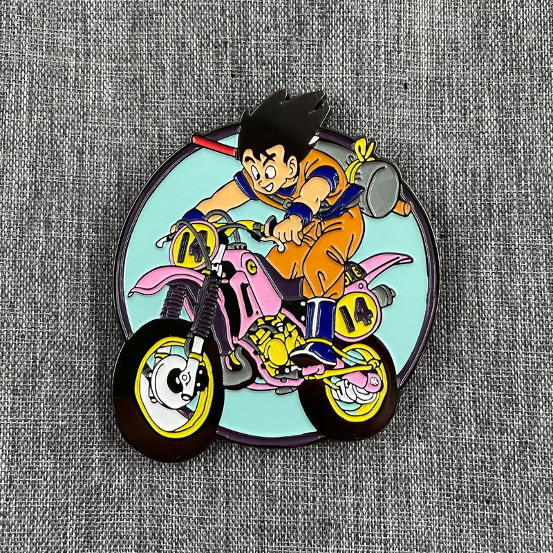 Dragon Ball Goku Motorcycle Cartoon Fan Gift Accessory Pin