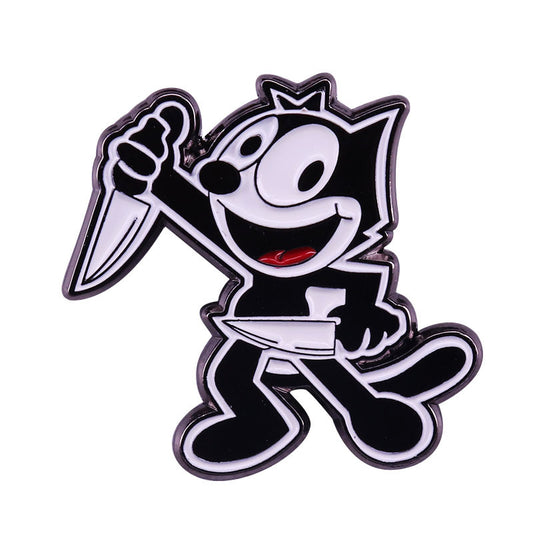 Felix The Cat And The Knife Pin