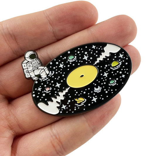 Galaxy Astronaut Cosmic Starry Record Pin