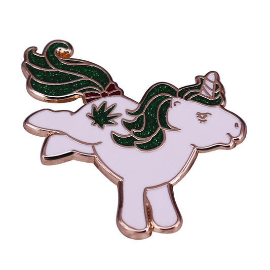 Green Flash Unicorn Pin