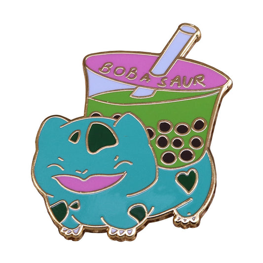 Matcha Milk Tea Bulbasaur Pokémon Pin