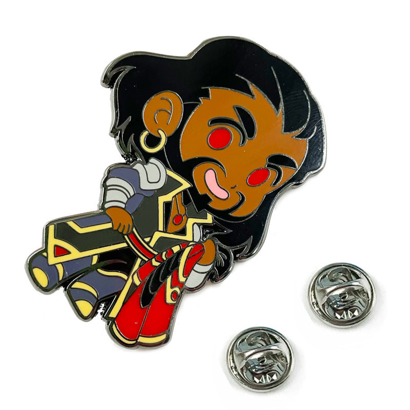 World of Warcraft: Wrathion and Anduin Game Black Dragon Prince Pin