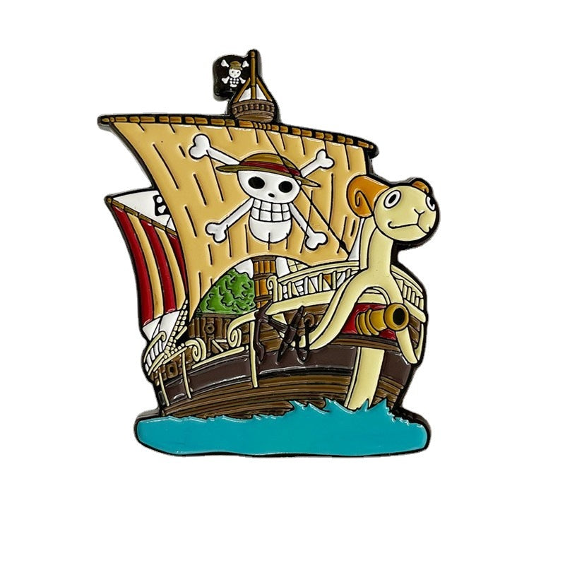 Going Merry One Piece Pirate Ship Pin