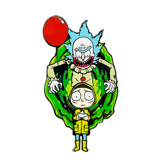 Rick and Morty Pennywise-style Clown Pin