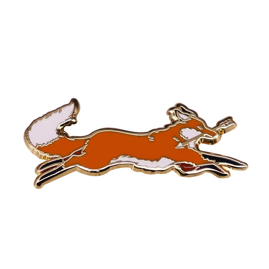 Red Little Fox Pin