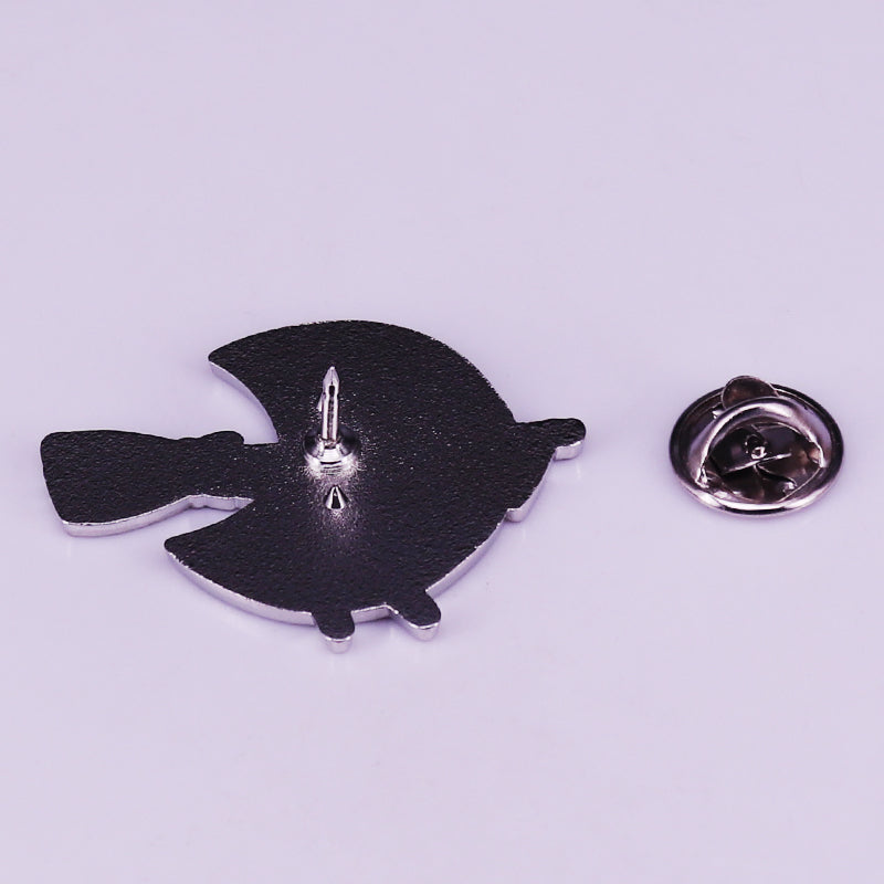 Kiki'S Delivery Service: Flying Broom Gigi Cat Animation Pin