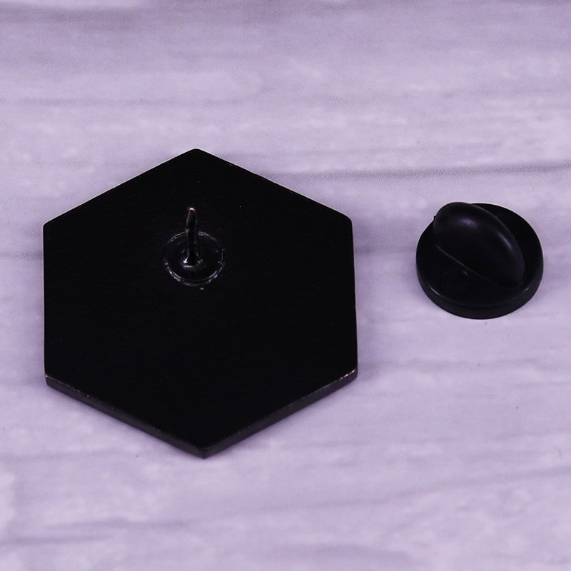 The Lookout Hotel Carpet Hexagon Pin