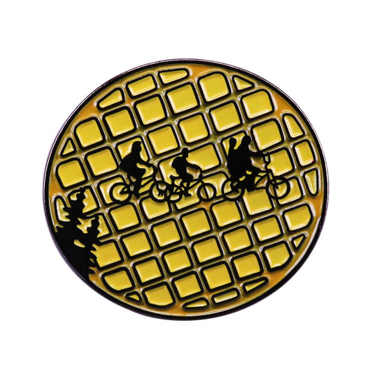 Stranger Things Bicycle Eleven Waffles Pin
